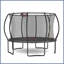 Citrouille trampoline 12 pi - noir rouge
