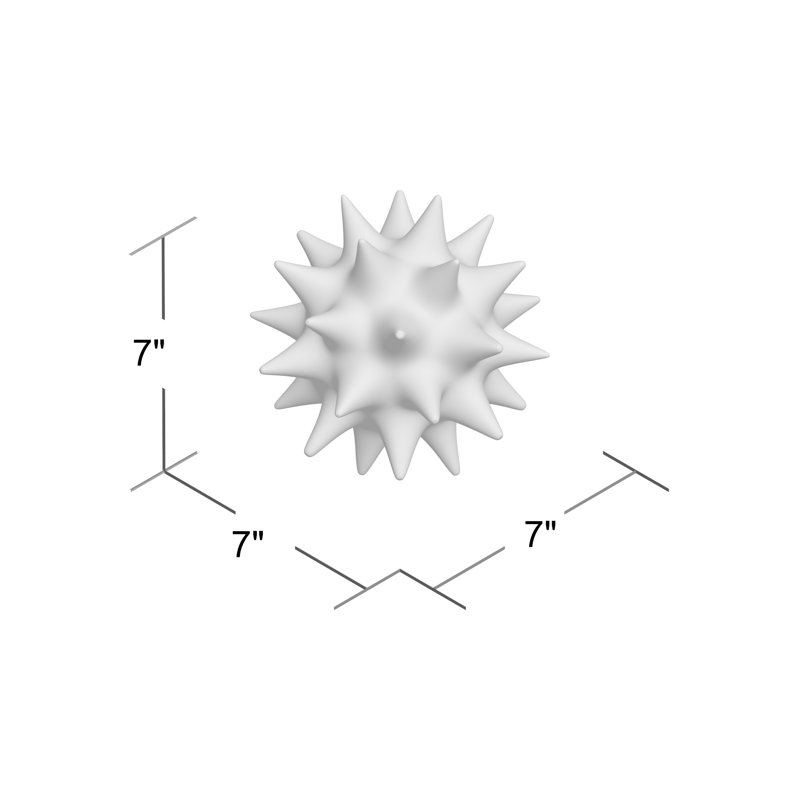 Urchin Object, 7" H x 7" W x 7" D