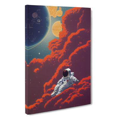 XC1022-3755X Resting Astronaut - Wrapped Canvas Print