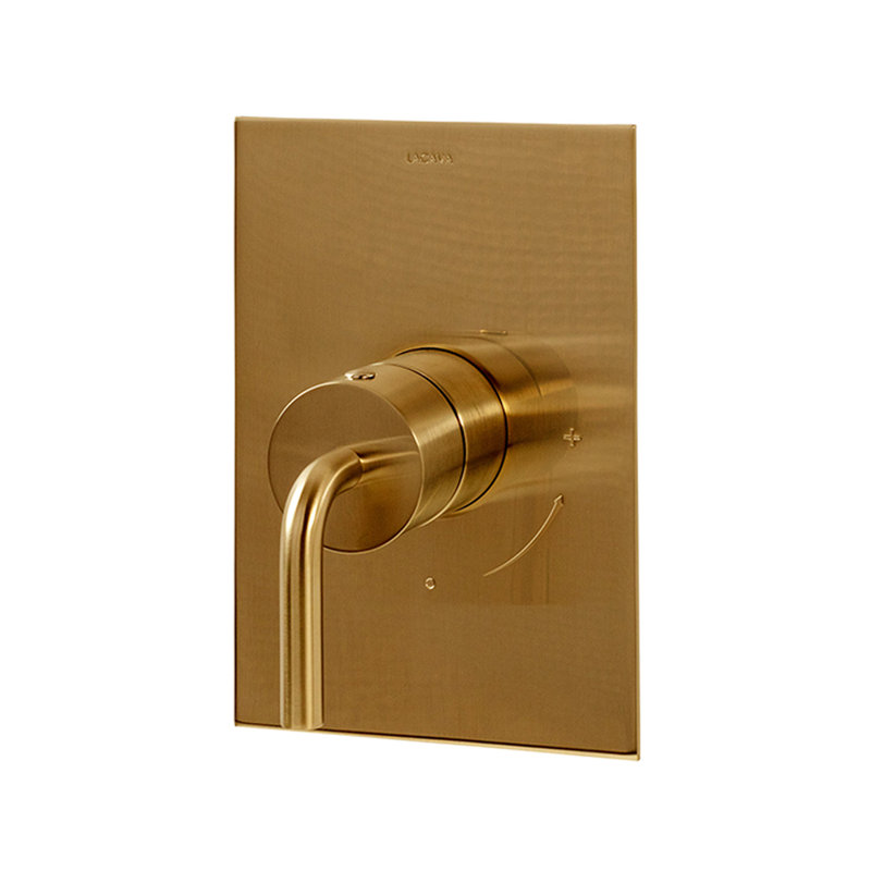 Cigno Progressive Pressure Balancing Mixer, Brushed Gold