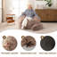 Fauteuil à billes en forme de chat de style fantaisiste moderne, canapé paresseux en fausse fourrure de lapin avec coussin amovible pour adultes et enfants-1293425821