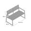 Kellam Powder Coated Aluminum Outdoor Bench