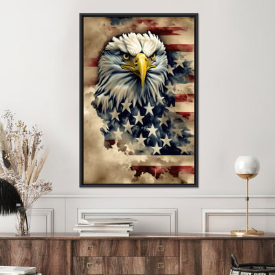 «Vibrant Patriotic Flag», reproduction d'art sur toile, décor moderne, 1P