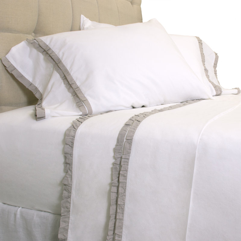 Damaris 100% Linen Pillowcase - King, King, Gray