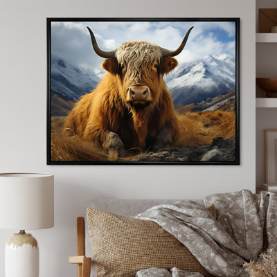 " Brown Yaks In Montain I "