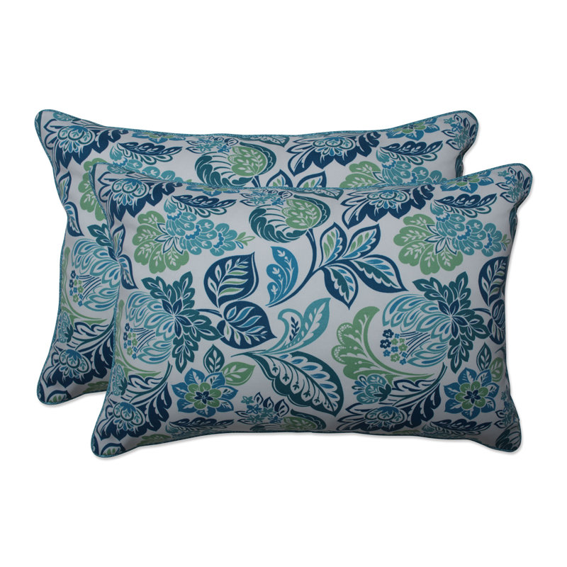 Dailey Pewter Gingham Outdoor Throw Pillow, Gray, 16.5" x 24.5"