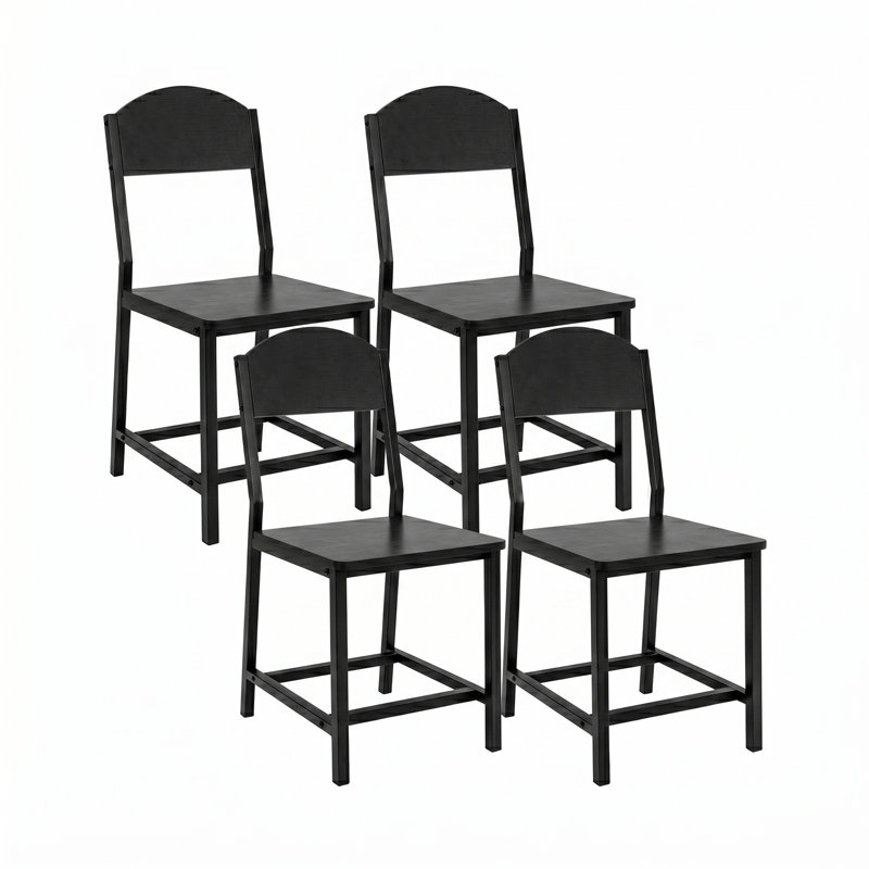 Chaise d'appoint de salle à manger Archy, 4, Black