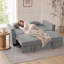 167 cm W Eucalyptus Outdoor Sofa-55687745