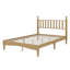Lit plateforme avec tête de lit en forme de gourde, cadre de lit plateforme en bois rétro avec lattes de soutien-1847590281