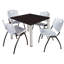 Plateau de table Kee Square, 4 chaises empilables-1034344217-1034344218-1034344220