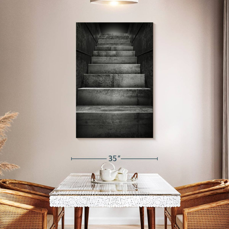 Lilie Dark Stairs, 48" H x 32" W