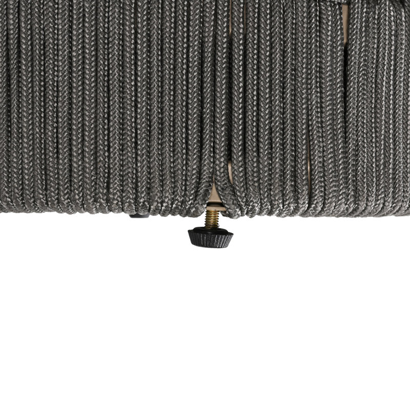 Table d'appoint en bois et corde - hauteur de 18,55 po, profondeur de 15 po, polyvalente pour la décoration et la surface du vestibule, table de chevet parfaite