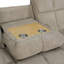 Ensemble de canapé inclinable manuel en velours côtelé 2 pièces de qualité supérieure avec table basse et porte-gobelets-203098892