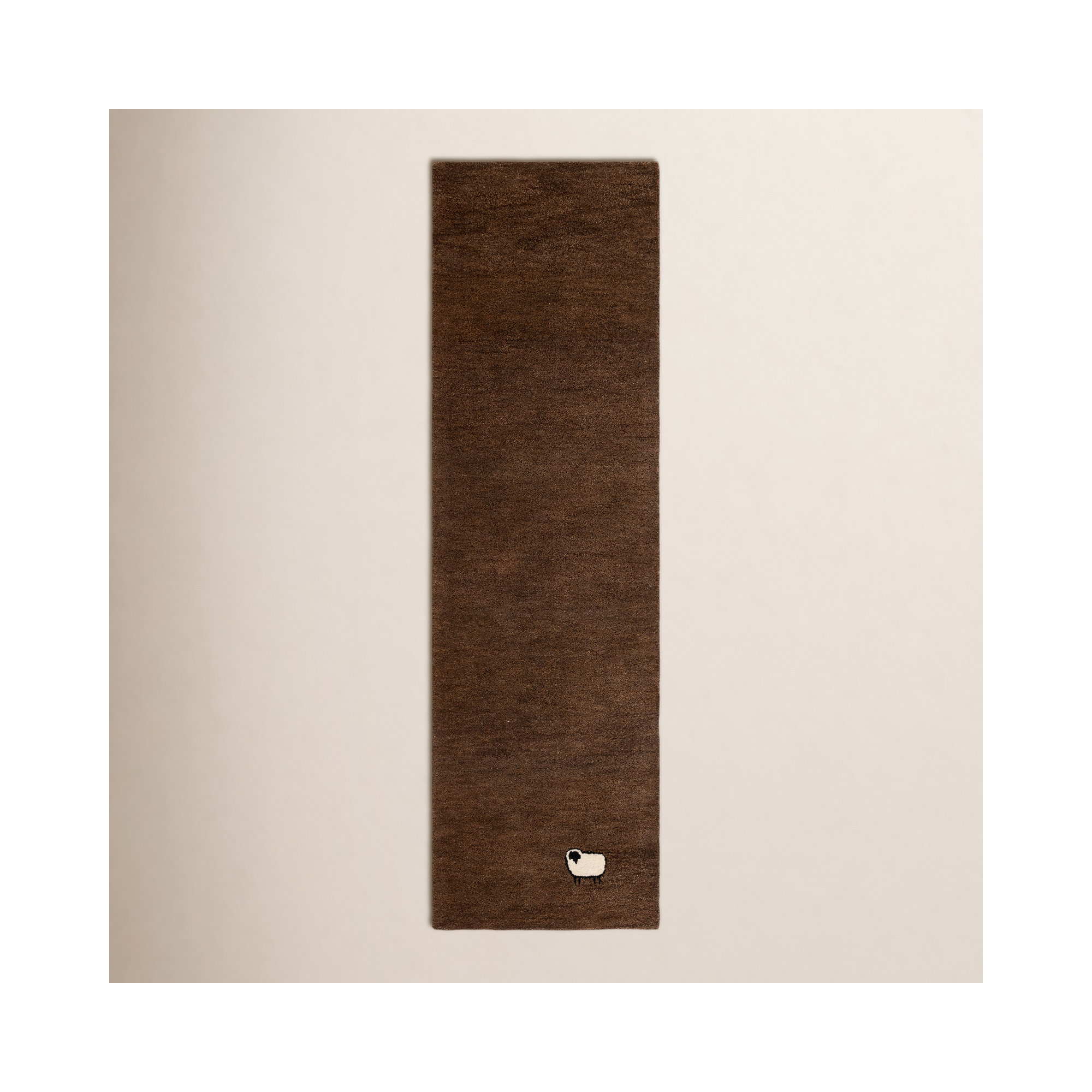 Racheal Handmade Brown Rug, Runner 2'3" x 8'