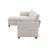 L Shaped Modular Sectional Sofa with Movable Ottoman and side pocket-794422957