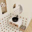 Meuble-lavabo flottant de 30 pouces avec vasque ronde et tablette ouverte-129865317