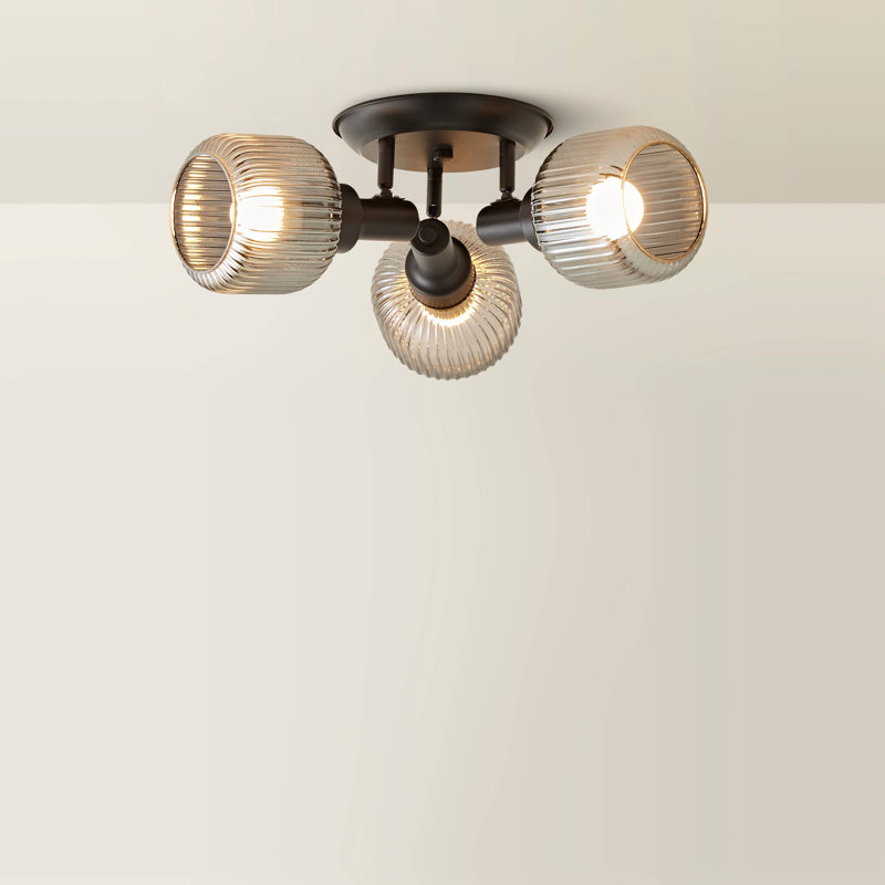 Allea Glass Spotlight, Matte Black, Grey