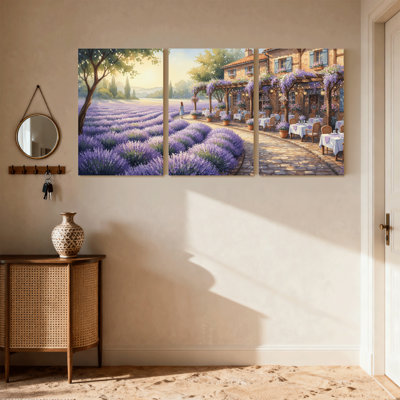 Ensemble de 3 impressions sur toile Scènes et paysages urbains
