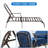 2 Pcs Adjustable Outdoor Chaise Lounge Chair-2138673067