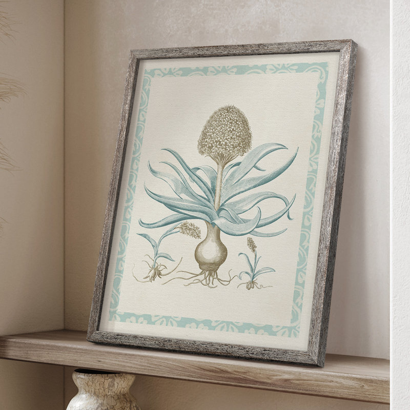 Willow Blue Besler IV Framed Print - Solid Wood, 30" H x 24" W