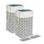 Ensemble de 2 bacs robustes en tissu