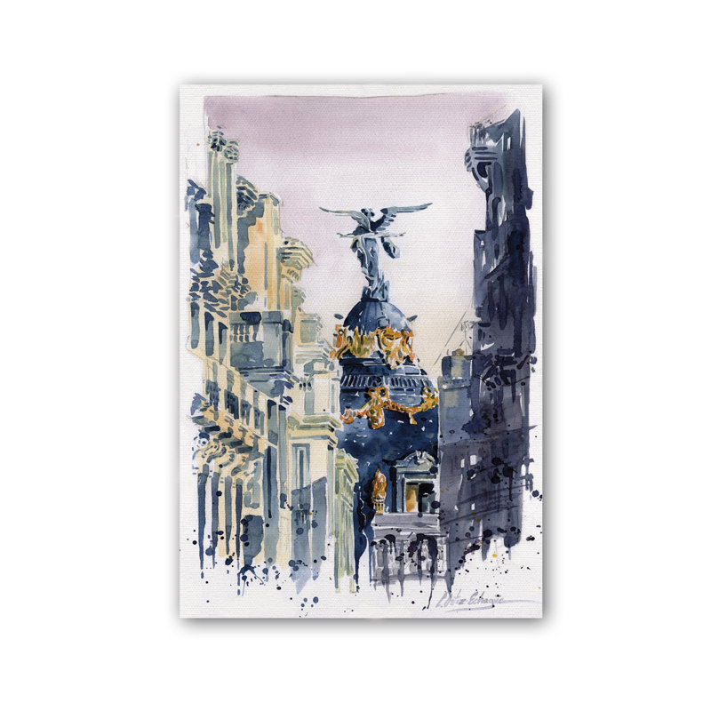 Places Vista Alta by César Ortiz Echagüe - Wrapped Canvas Painting, 120cm H x 80cm W x 3cm D