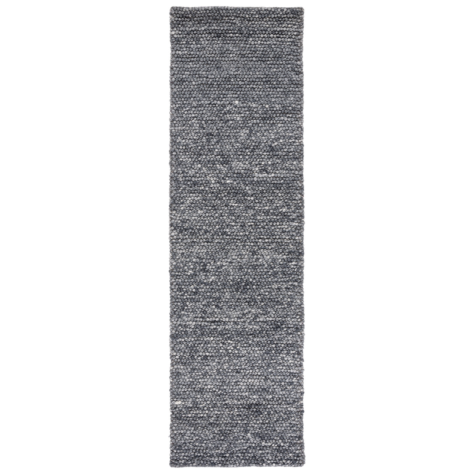 Elle Handmade Dark Gray Rug, Runner 2'3" x 12'