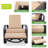 Outdoor Wicker Swivel Recliner Chair, Reclining Backrest, Lifting Footrest, 360° Rotating Basic, Water Resistant Cushions for Patio-109549409