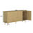 4-Door Sideboard With Adjustable Shelves And Hexagonal Pattern