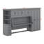 Lit escamotable simple avec armoire murale, armoire et bureau-119619753