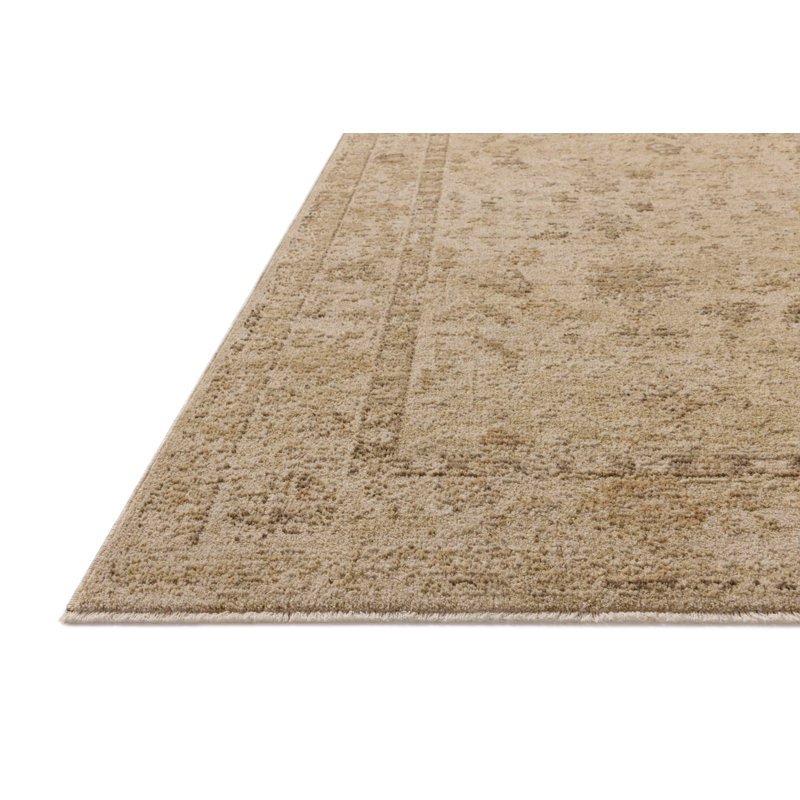 Bungalow Rose Wrobel Wheat / Natural Area Rug, Runner 2'7" x 7'6"
