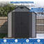 Remise de rangement extérieure en résine l 6 pi x P 8 pi avec plancher et 2 fenêtres