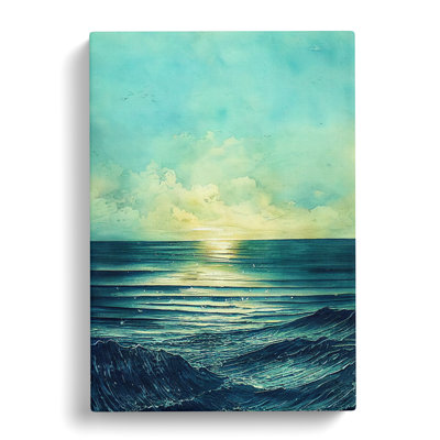 Seascape Ink Wash Vol.1 - Wrapped Canvas