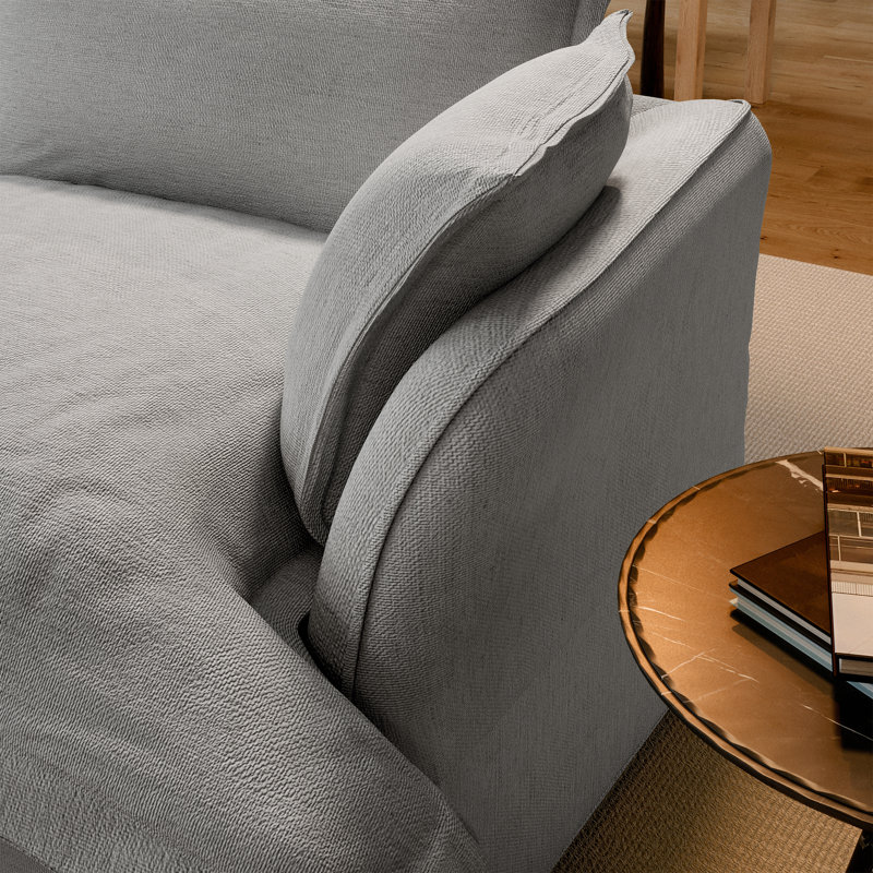 Canapé modulaire Chanh, canapé Cloud Comfy, Gris, 3
