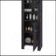 Wenge Tall Stylish Cabinet With Closed Compartments