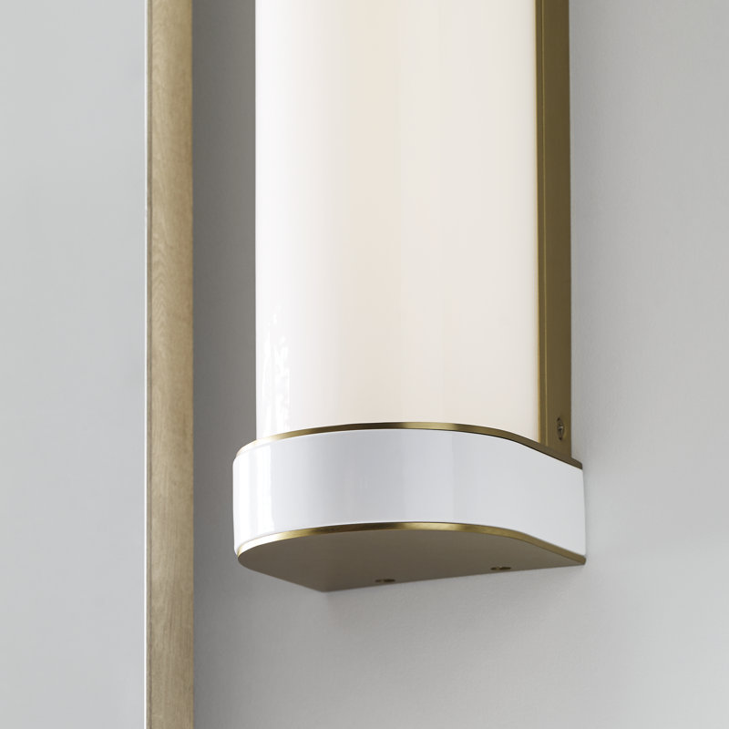 Monroe 1 - Light Vanity Light, Burnished Brass