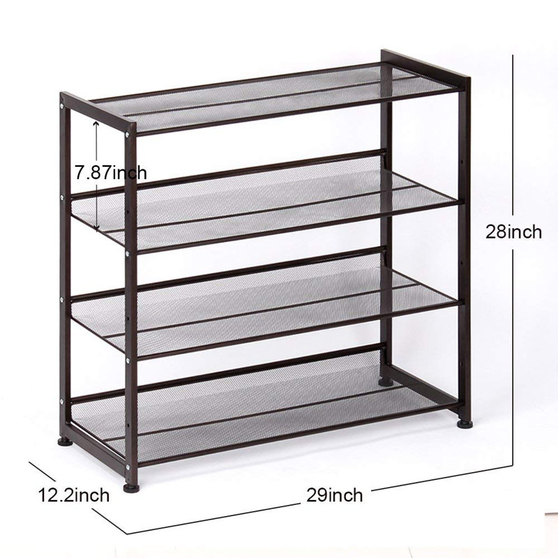 16 Pair Shoe Rack