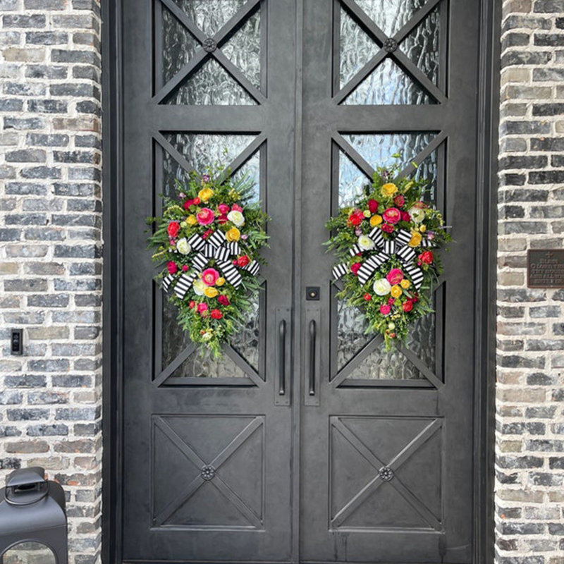Couronne de larme artificielle pour porte d'entrée
