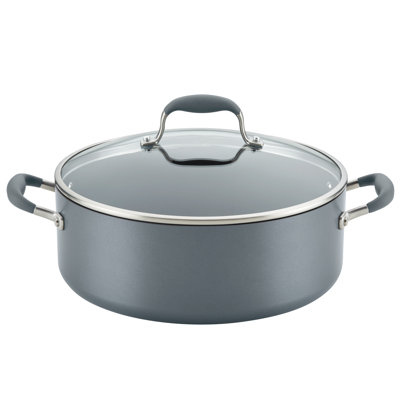 Anolon Advanced Home Hard-Anodized Nonstick Wide Stockpot With Lid, 7.5 Quart