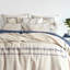 Cross-Stitch Linen Navy Duvet Cover-644759975