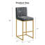 Tabouret de comptoir rembourré avec structure en métal (ensemble de 2)-1962795531