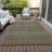 Kinslee Flatweave Washable Striped Indoor / Outdoor Rug-907882461