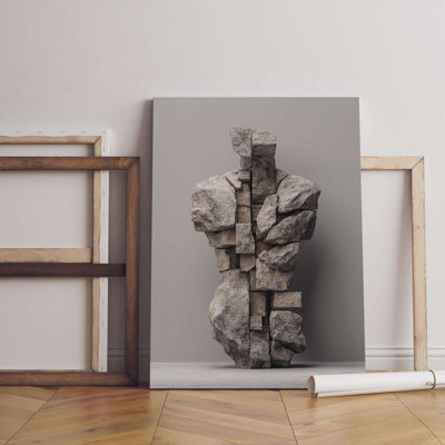 Superbe peinture décorative sur toile, 27,6 po x 39,4 po | 100% toile avec cadre 100% bois (0,8 x 1,2 po d'épaisseur) | Parfait pour le salon, la chambre à coucher ou le bureau - une œuvre d'art accrocheuse pour tout espace