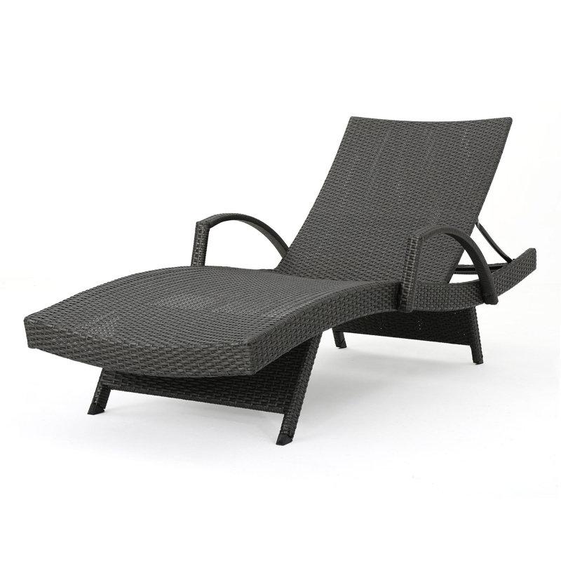 Fauteuil en osier avec accoudoirs Salem