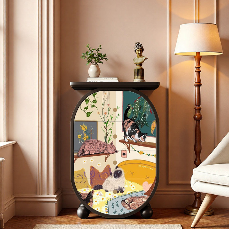 Console en bois massif 25,6 po Molinari