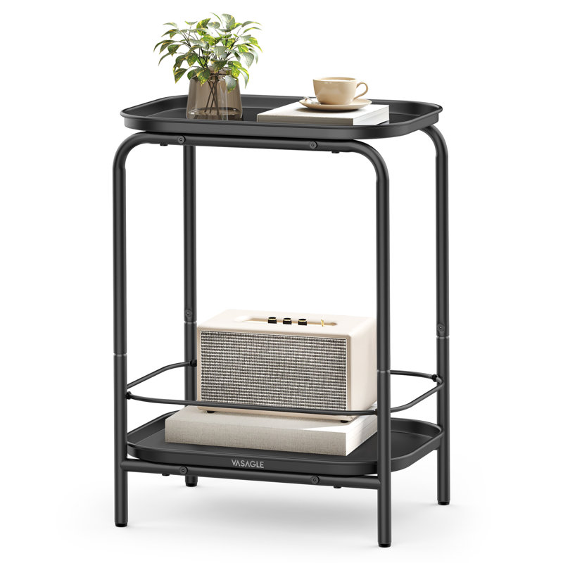 Rondey Tray Top End Table, Black