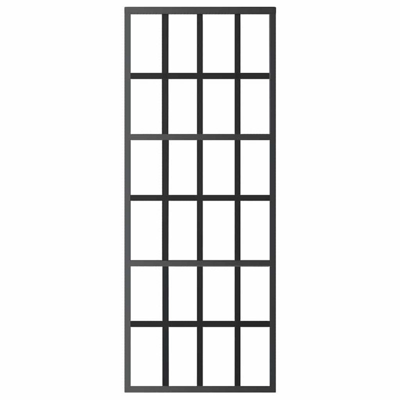 Metal and Glass Sliding Closet Doors, 29.9" x 80.7"