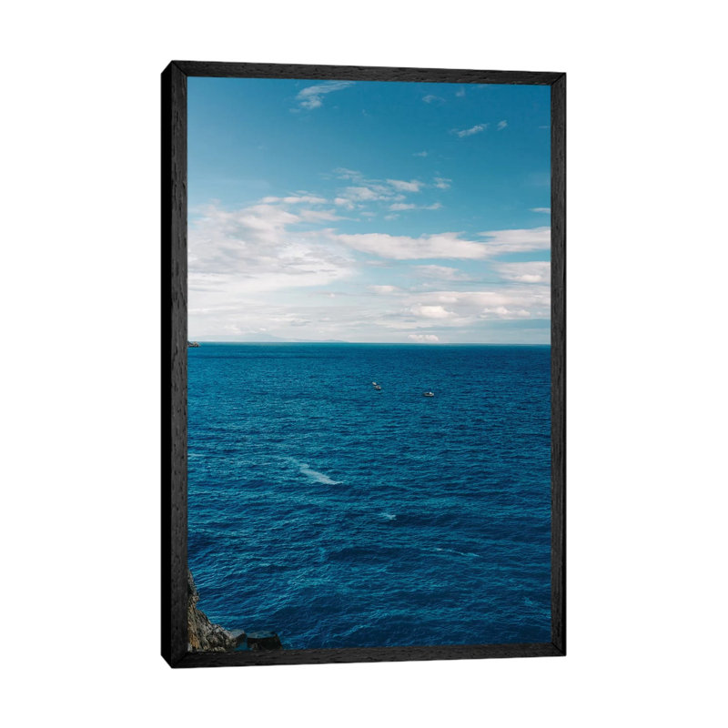 Positano Morning II 1 Piece Wall Art on Canvas, 66.04cm H x 45.72cm W x 3.81cm D, Black Framed