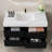 35.4" Modern Bathroom Vanity with Sink & Sintered Stone Top, Waterproof Multi-layer Wood, Drawers Storage, Freestanding & Wall Mount-400936842