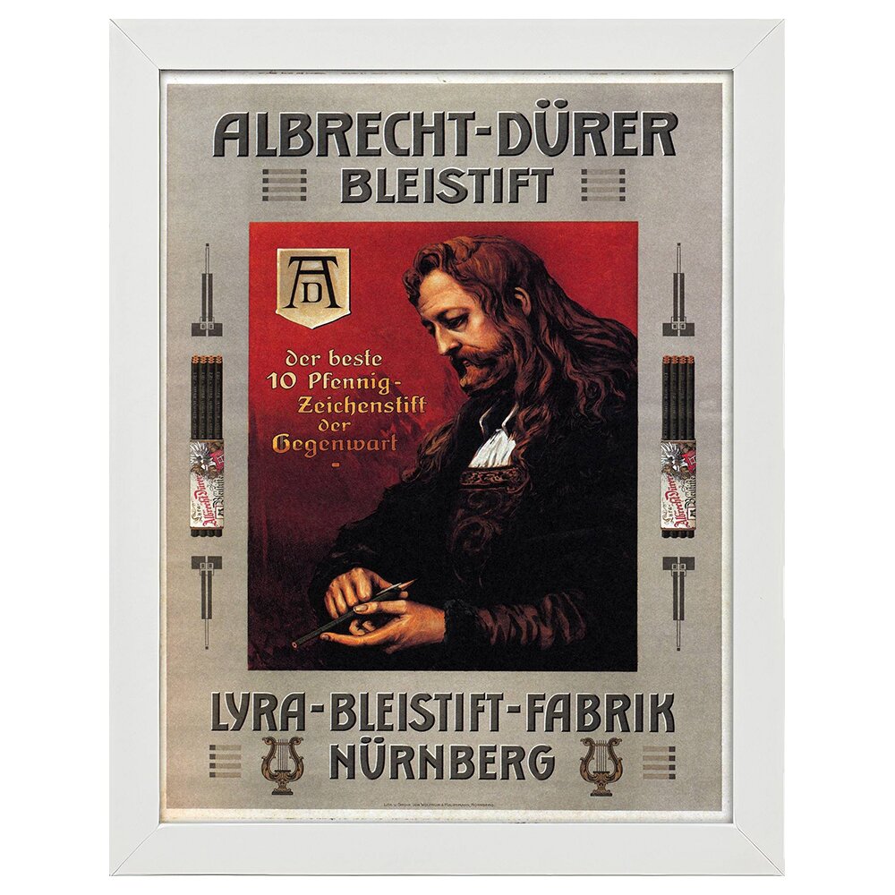 Leinwandbild Vintage Advertising Poster Albrecht Durer Bleistift